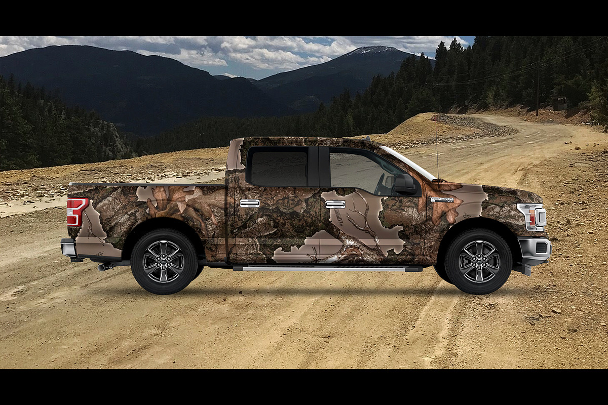 2019 Ford F150 Truck PSD mockup, a Graphic by mockupdepot (Photo 1 of 3)
