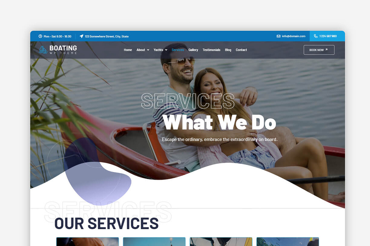 Boat Rental WordPress Theme preview 5