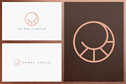 20 Circle geometric logos - outline, a Branding & Logo Template by VP Fonts (Thumbnail 7 of 21)