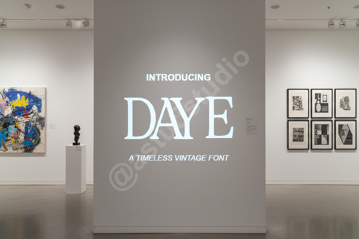 Daye Typeface: Modern Elegance for P, a Font by Astuti Studio (Photo 1 of 16)