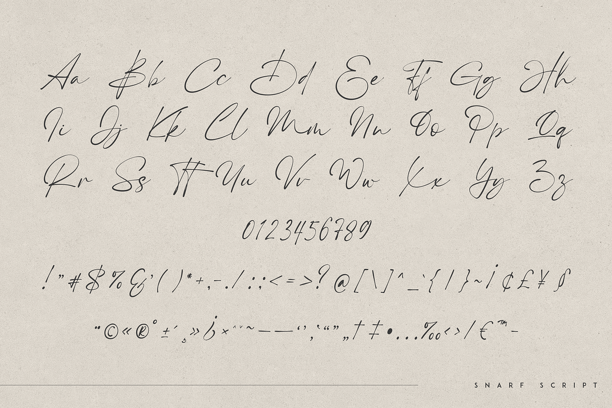 Snarf modern script, a Script Font by Only Fonts (Photo 7 of 10)