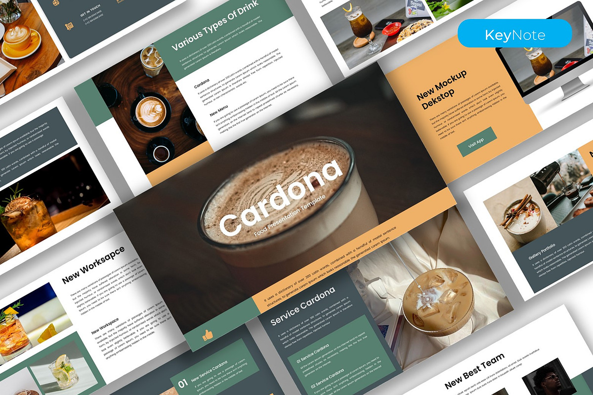 Cardona – Food Keynote Template, a Presentation Template by kreatifreya (Photo 1 of 5)