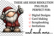 Santa & Reindeer Christmas Clipart, an Illustration by Daily.Designs (Thumbnail 2 of 5)