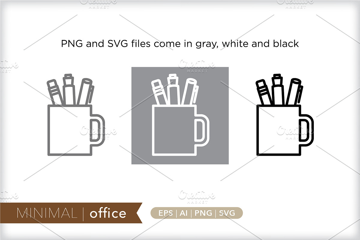 Minimal office icons, an Outline Icon by Picture Window (Photo 2 of 5)