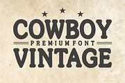 Cowboy Vintage –Classic Western Font, a Slab Serif Font by KiddoGlyphs Studio (Thumbnail 1 of 4)