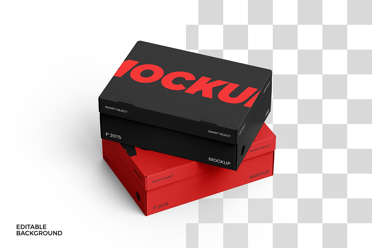 Shoe Box Mockup, a Packaging Mockup by Ram Studio LLC (Photo 6 of 13)