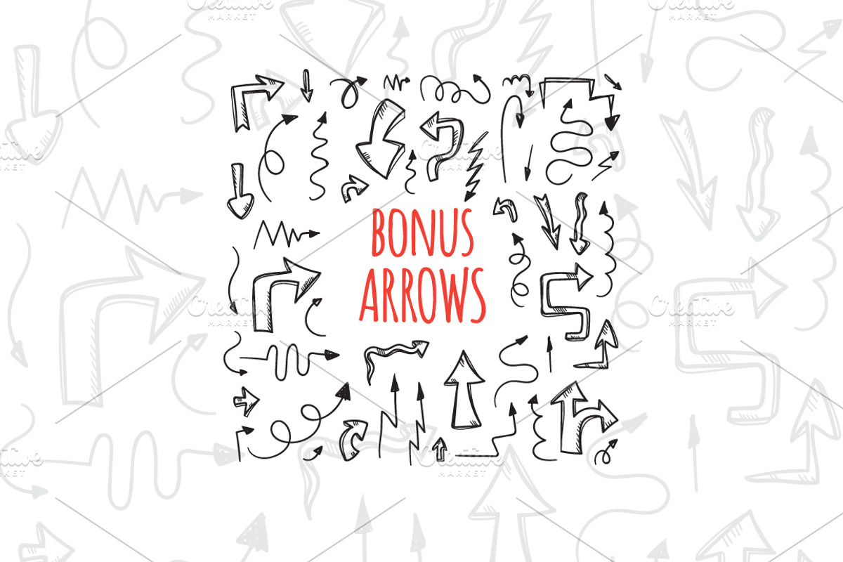 72 Doodle Elements Pack, an Icon by Trapezoid (Photo 12 of 12)