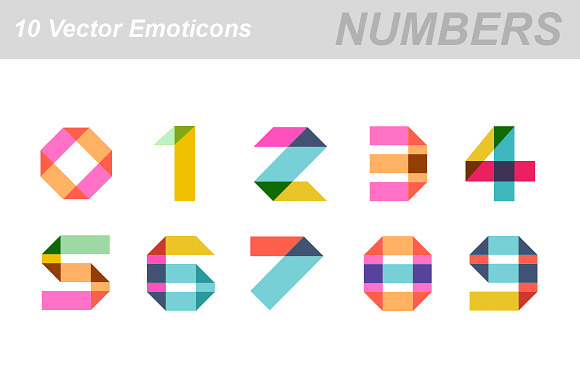 Numbers Vector Icons