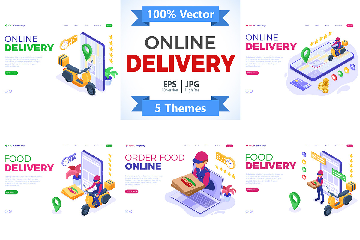 Online Internet Shopping Delivery, a Food Illustration by TAlex (Photo 1 of 6)