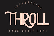 THROLL Modern Sans Serif, a Sans Serif Font by skiiller studio (Thumbnail 1 of 8)