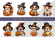 Cute Halloween dogs. TShirt Sticker., an Animal Illustration by KENO Mascots (Thumbnail 2 of 8)