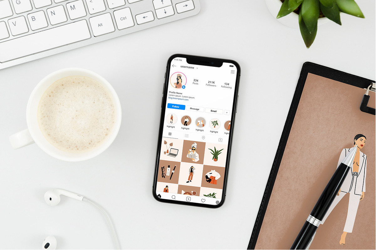 20 Lady Boss Instagram Highligts, a Social Media Template by Katerina Osa (Photo 3 of 3)