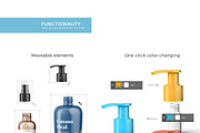 Cosmetic Bottles Mockup Vol.4, a Cups & Container Mockup by Kotulsky Mockups (Thumbnail 3 of 4)