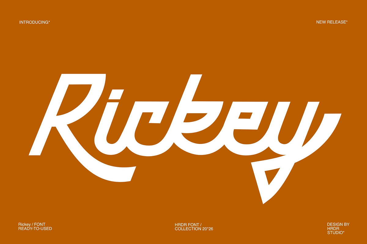 Rickey - Modern Elegant Font, a Script Font by HRDR (Photo 1 of 12)