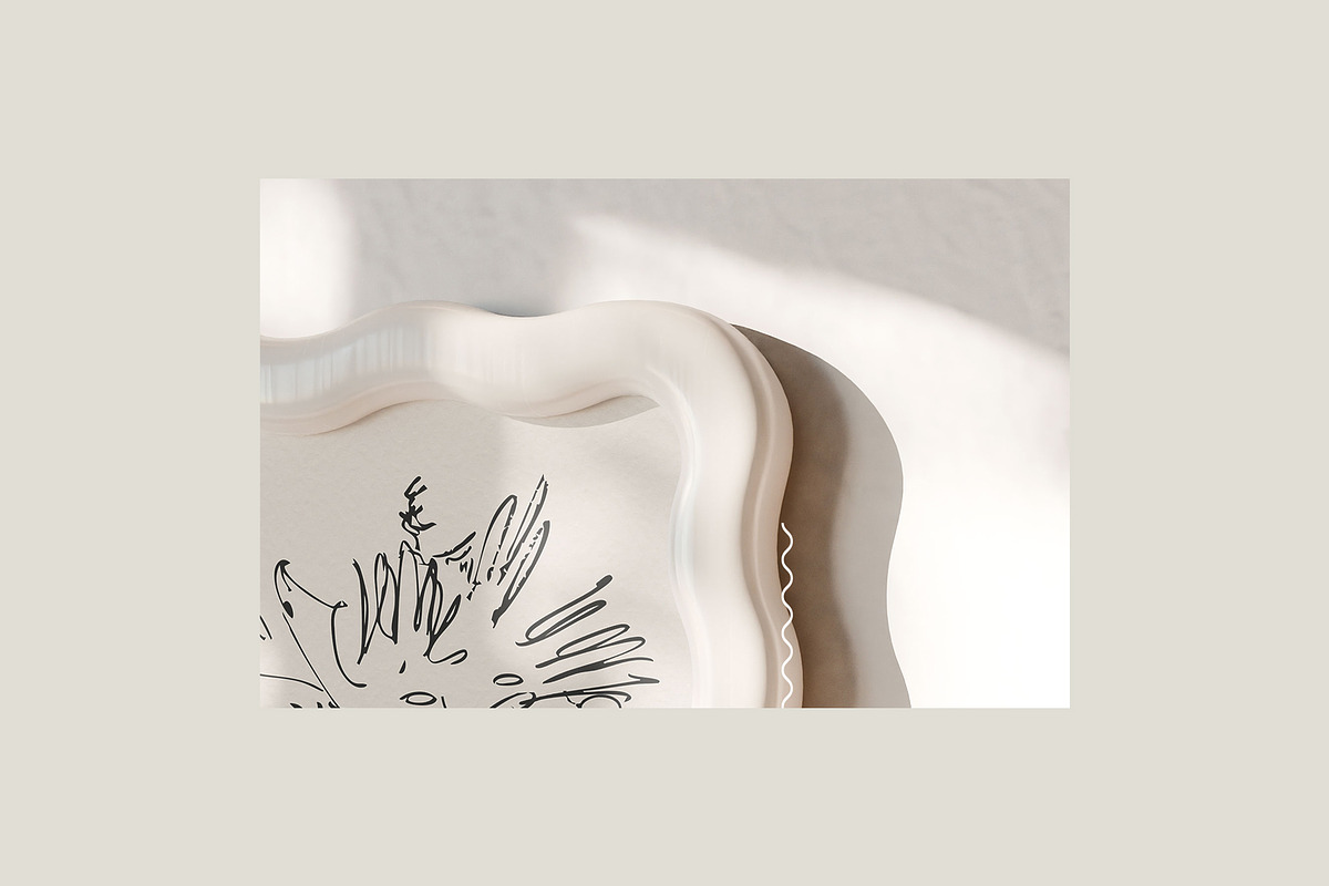 Wavy Frame Mockup | BASIC, a Household Mockup by Stykke Studio (Photo 7 of 9)