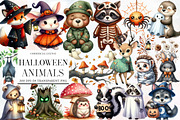 Halloween Clipart Cute Forest Animal, an Illustration by Designworld (Thumbnail 1 of 6)