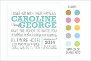 NewsPaper Style Wedding Invitation, an Invitation Template by Fonts & Printables (Thumbnail 1 of 2)