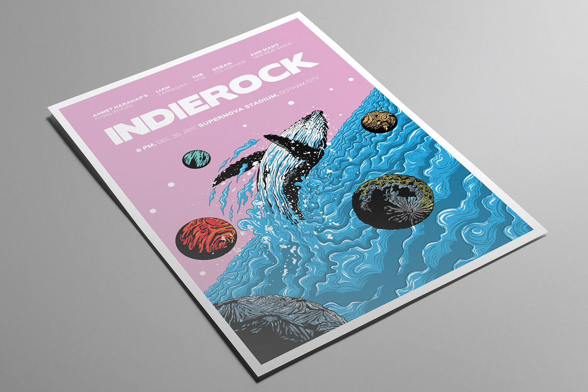 Dreamy Whale Vector Art Flyer, a Flyer Template by ashenterprise (Photo 2 of 3)