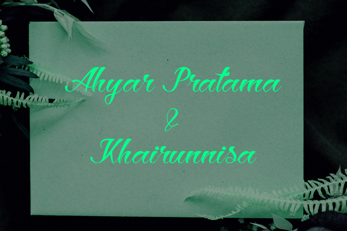 Hey Jintan, a Script Font by Gatype (Photo 9 of 10)