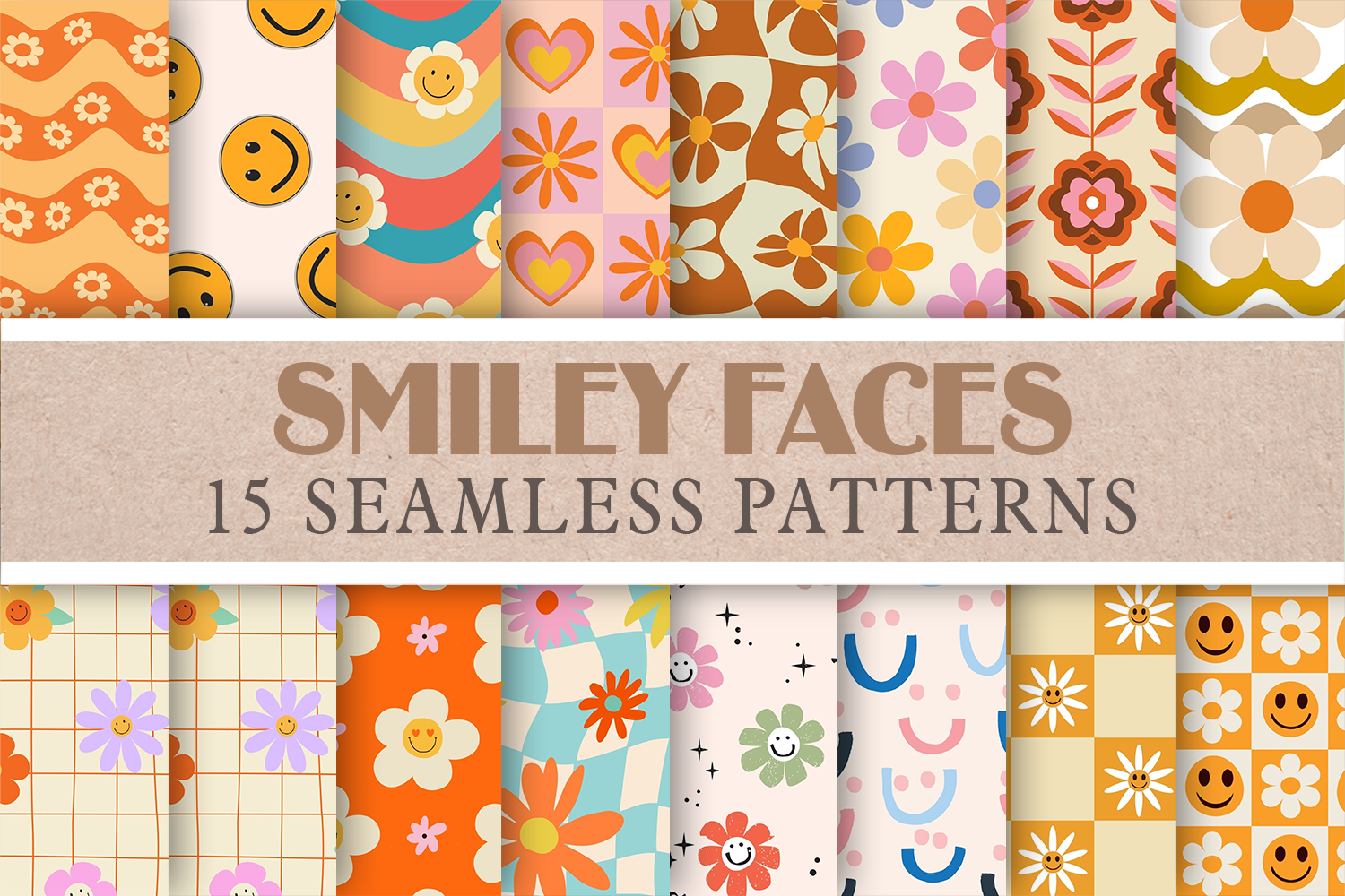 Smiley Faces Pattern Paper, an Arts & Entertainment Photo by AdriOP