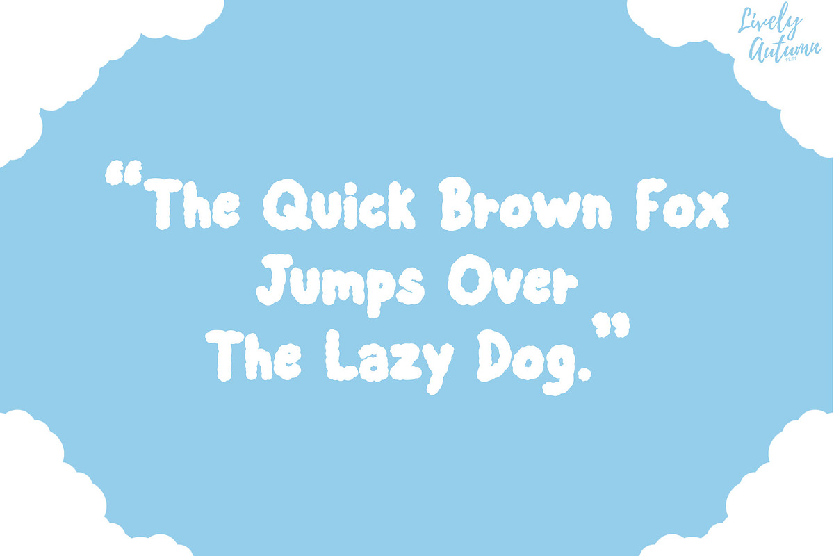 Fluffy | Hand drawn Sans serif Font, a Handwritten Font by LivelyAutumn11.11 (Photo 4 of 5)