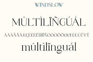 Windslow Modern Ligature Font