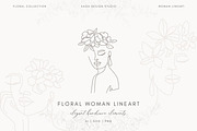 Minimalist Floral Woman Lineart, an Illustration by Saga Design Studio (Thumbnail 1 of 5)