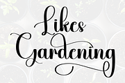 Gardening, a Handwritten Font by InermediaSTUDIO (Thumbnail 6 of 8)