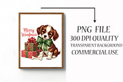 Vintage Christmas PNG, Dog, an Illustration by Libby Wishes (Thumbnail 2 of 6)