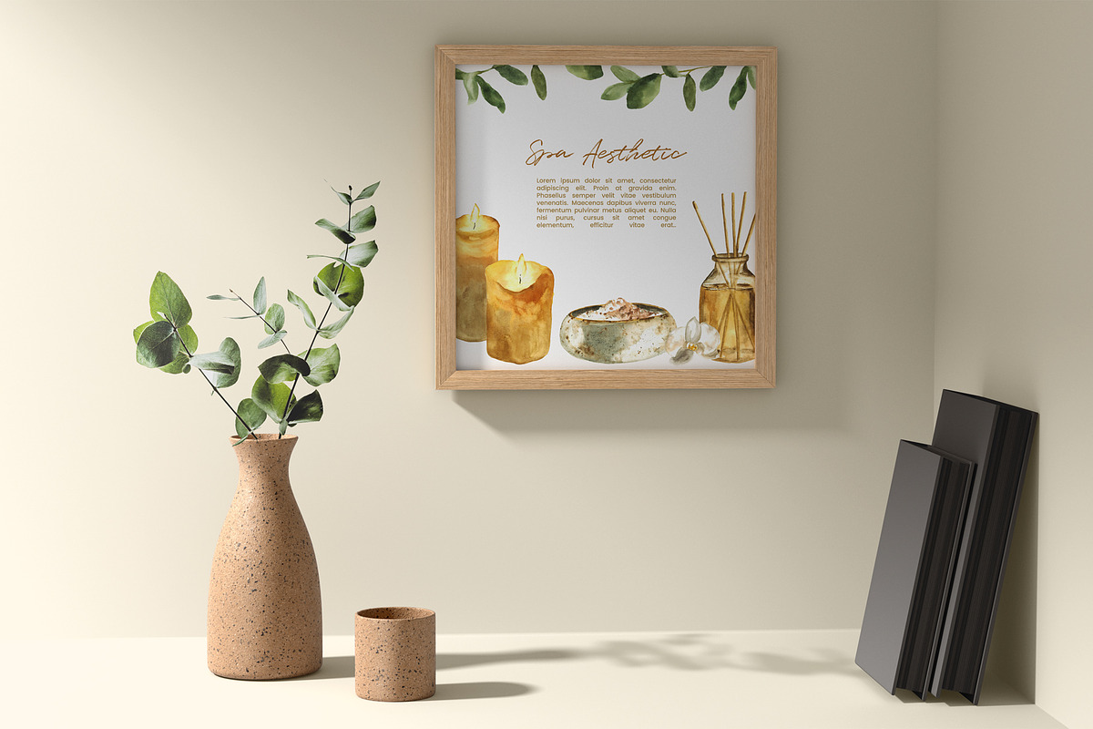 Spa Watercolor Clipart Collection, a Healthcare Illustration by foxsong (Photo 5 of 9)