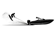 Water Ski Silhouette Vector Bundle, an Illustration by Designs_River (Thumbnail 35 of 51)