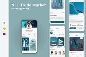 NFT Trade Market Mobile App UI Kit