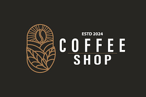 Simple caffeine drink coffee logo, a Branding & Logo Template by Maylianaw28