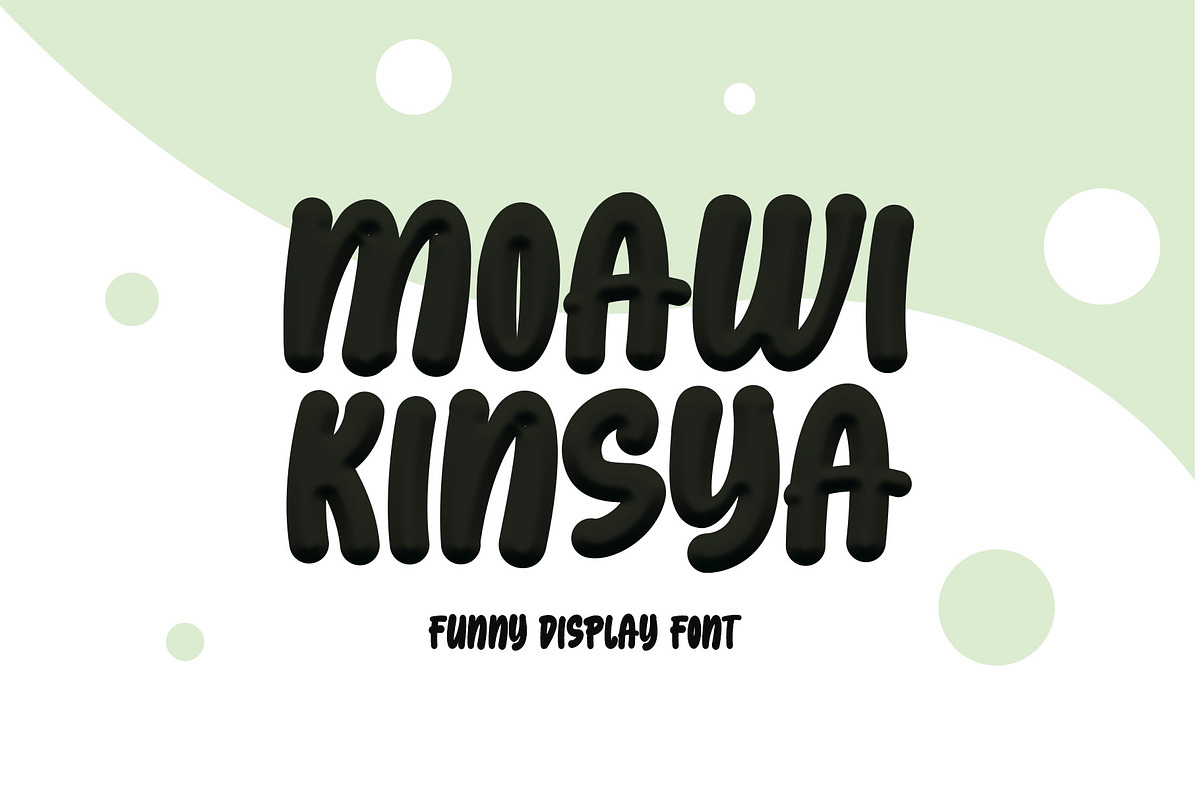 Moawi Kinsya - Display Font, a Handwritten Font by ivan_artnivora (Photo 1 of 4)