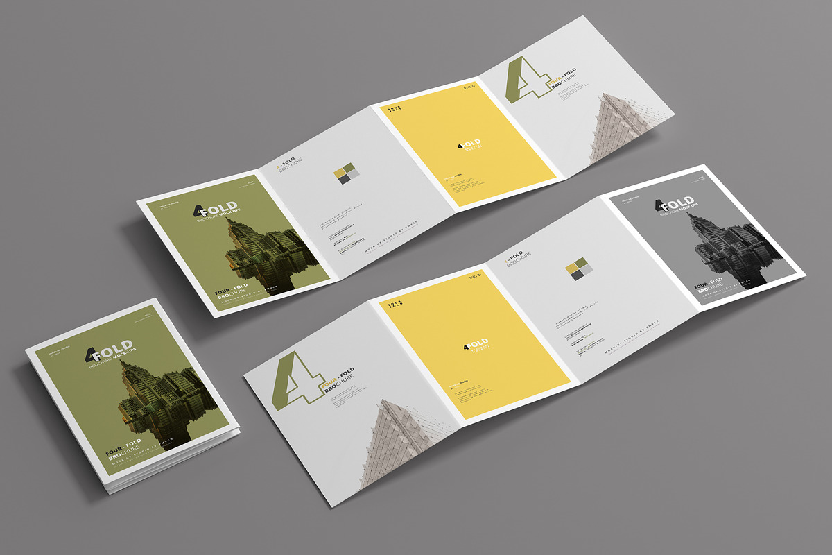 A4 Four Fold Brochure Mockups, a Print Template by pmvch (Photo 5 of 11)