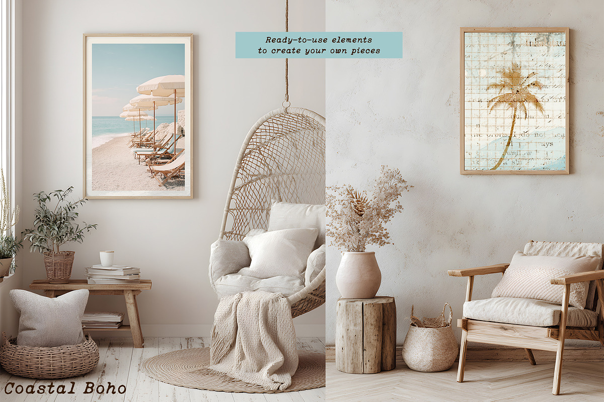 Coastal Boho - Graphic set, an Object Graphic by LuOtero (Photo 9 of 10)