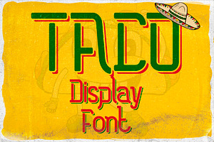 Taco, a Script Font by Heather_insane