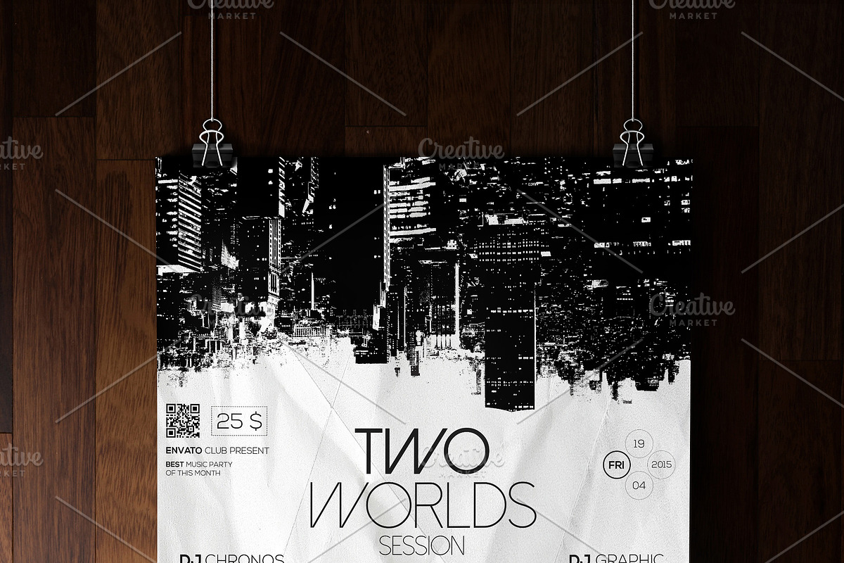 A4 Flyer & Poster Mock-up, a Print Template by CREATIVE DUDE (Photo 5 of 7)