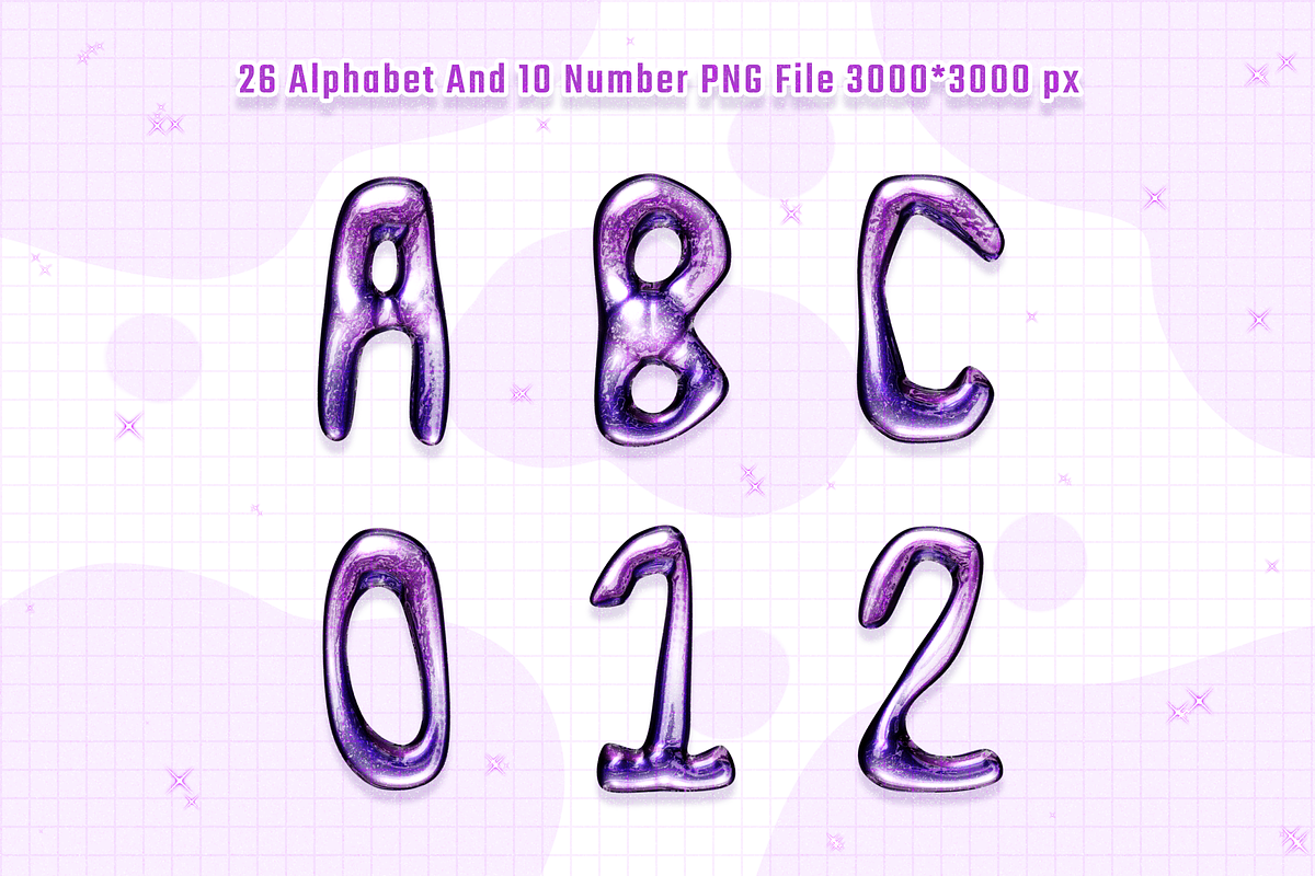 Y2K purple chrome collection, an Object Graphic by JaoGam (Photo 3 of 3)