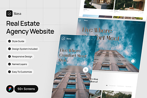 Staya - Real Estate Agency Website, an UI Kit Template by MUIs