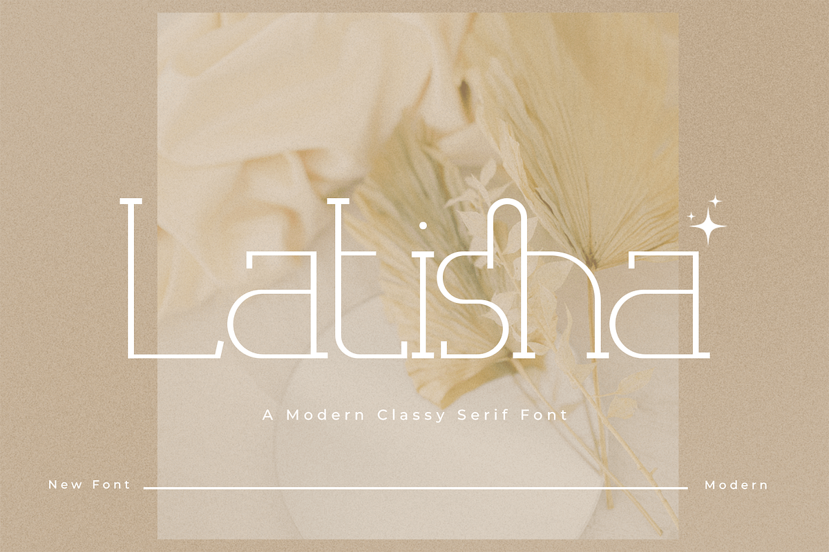 Latisha - Modern Classy Serif Font, a Serif Font by overlaytemplates (Photo 1 of 5)