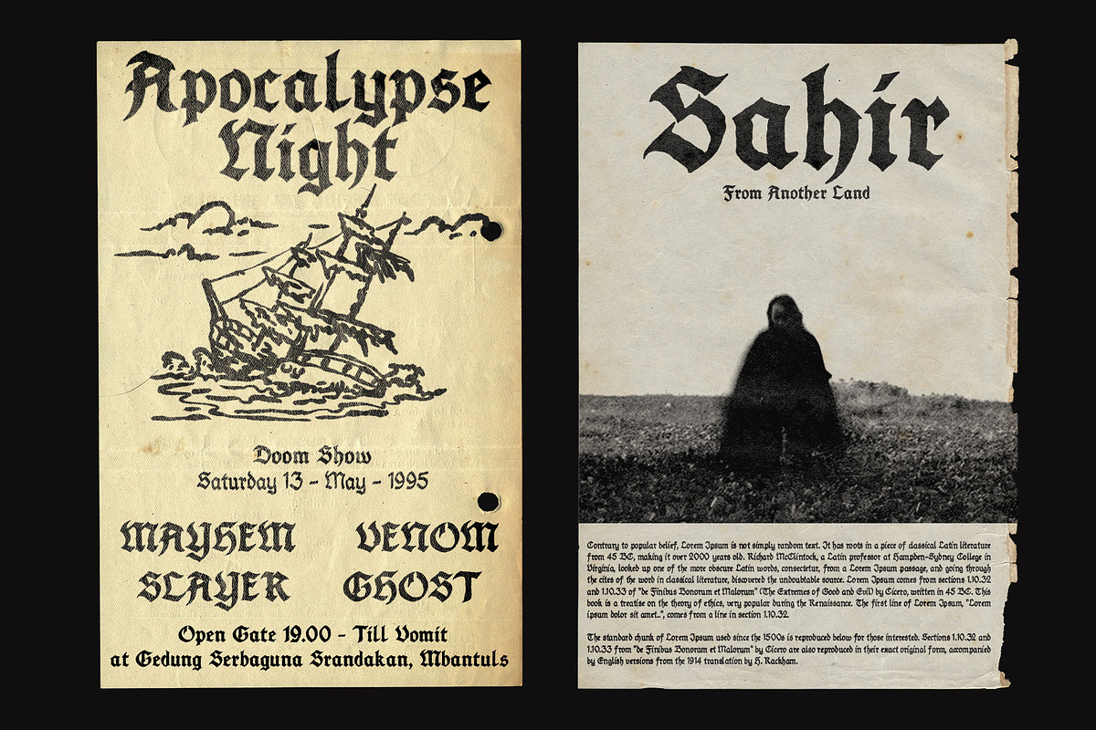 FURIA Handrawn Blackletter, a Blackletter Font by AROKA (Photo 9 of 11)