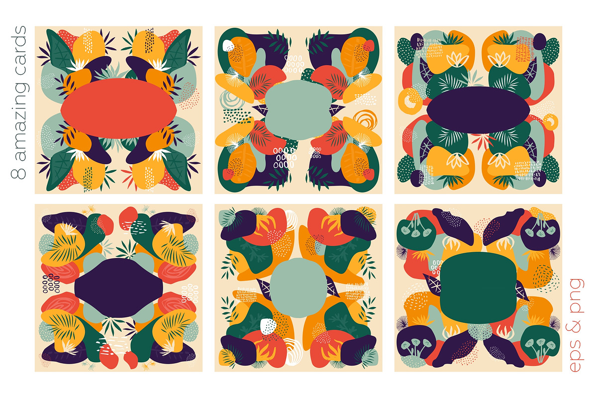 Floralium. Abstract patterns set., a Pattern Graphic by lisa_kalev (Photo 9 of 11)