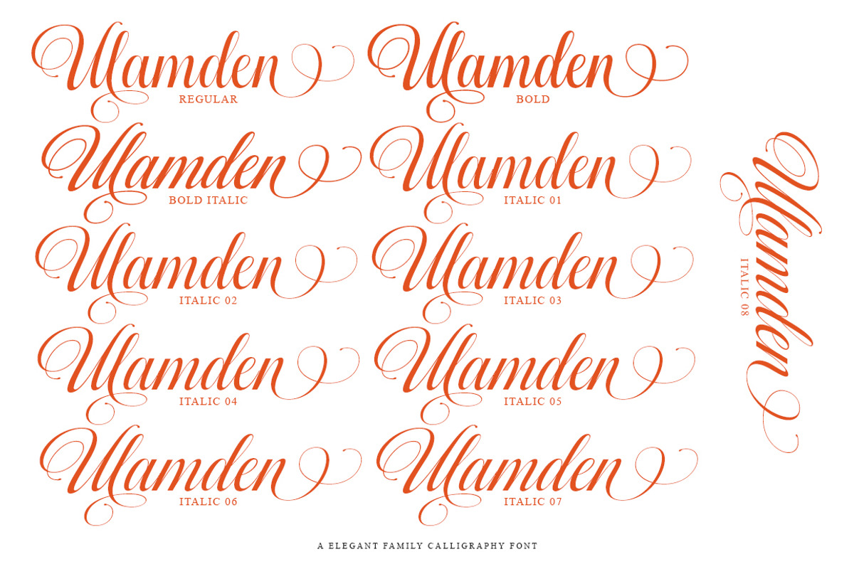Millestian Script | 11 Font Style, a Script Font by IM Studio (Photo 7 of 9)