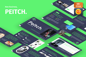 Peitch - Pitch Deck Powerpoint, a Presentation Template by Dhabee