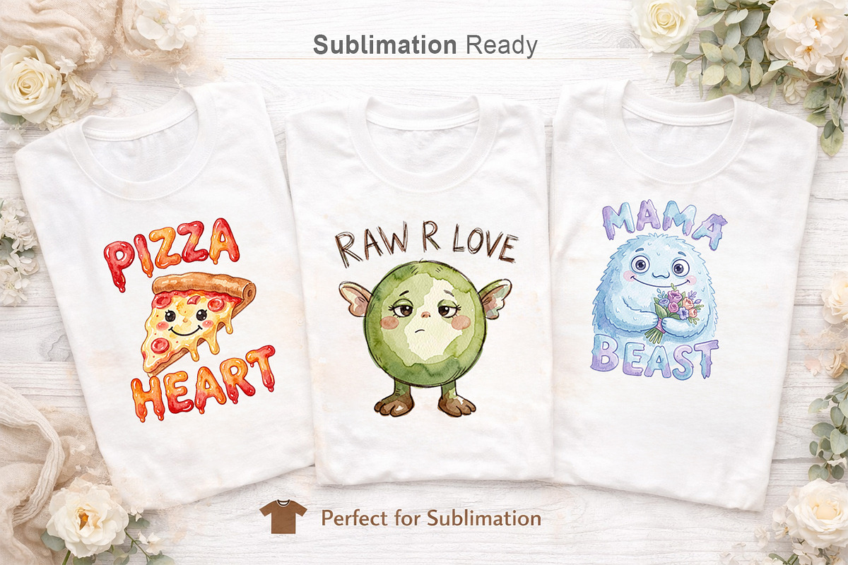 Ugly Cute Mother’s Day PNG Bundle, an Illustration by Artnoy (Photo 5 of 8)