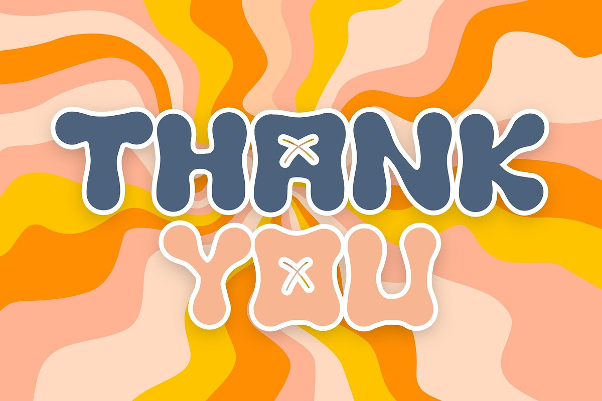 Happy grooming is a cute groovy font, a Serif Font by Brown Cupple (Photo 5 of 5)