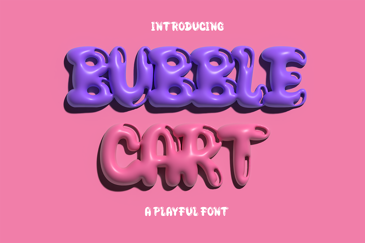 Bubble Cart Display Font, a Handwritten Font by Authentic Studio (Photo 1 of 5)