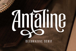 Antaline - Display Font, a Serif Font by Novitype