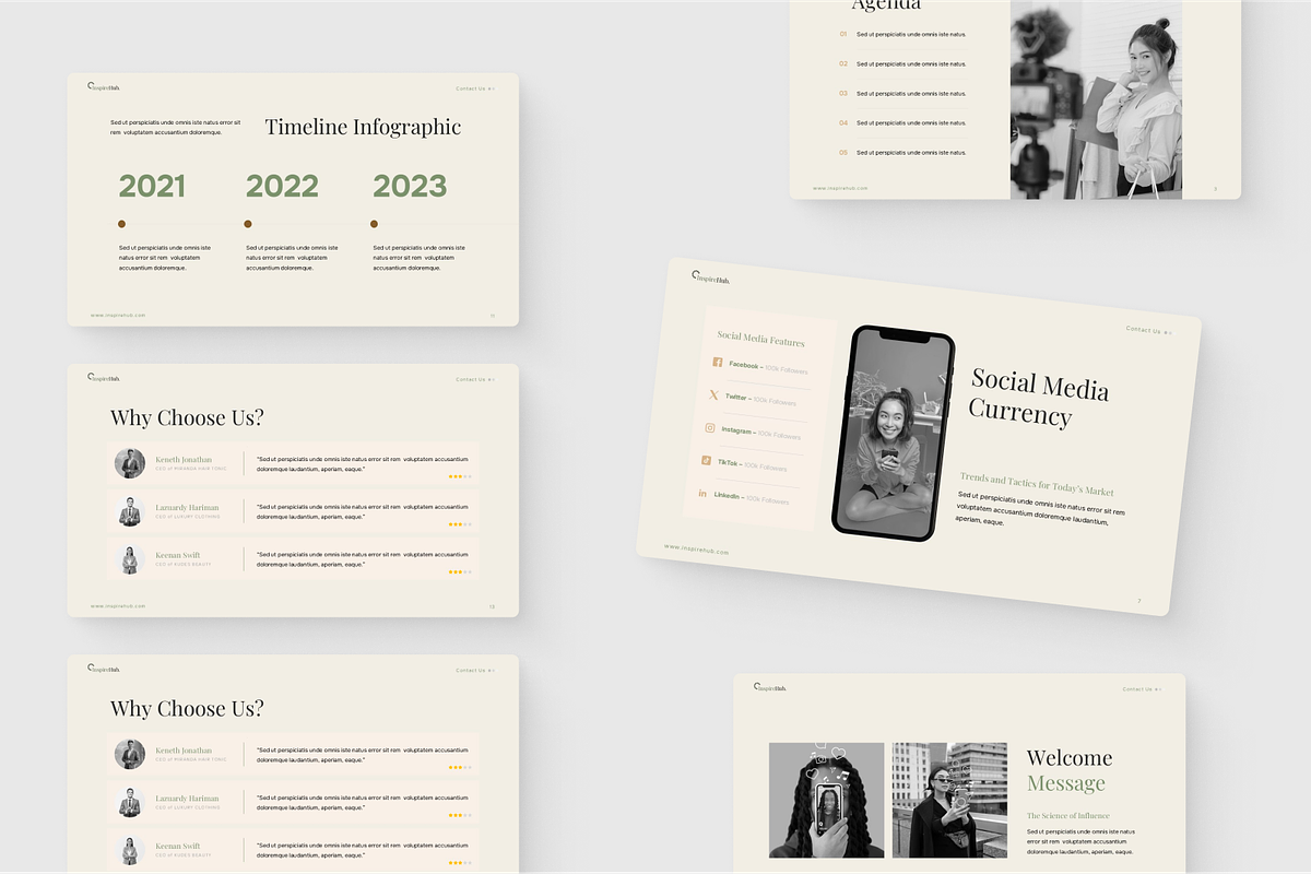 Clean & Minimal Business Powerpoint, a Presentation Template by SquidPixey (Photo 4 of 6)